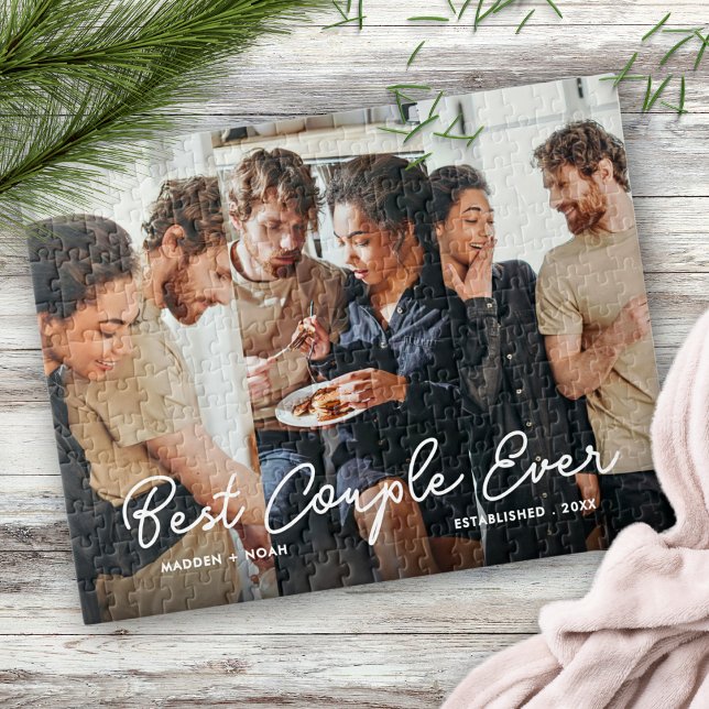 Stilvolle Couple Foto Script Typografy Collage (Von Creator hochgeladen)