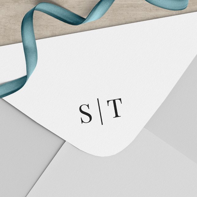 Stilvolle Couple Wedding Monogram Permastempel (Von Creator hochgeladen)