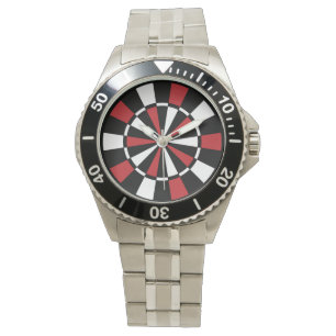 Stilvolle Dartboard Wrist Watch Armbanduhr