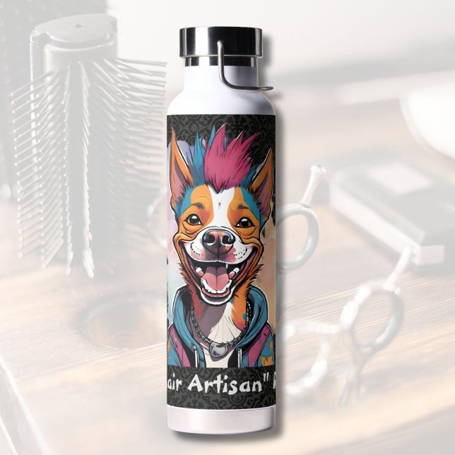 Stilvolle Dog Geschenke für Friseure Friseur Styli Trinkflasche (Stylish Dog Gifts for Hairdressers Hair Stylists)