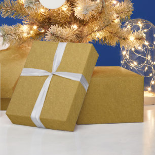 Stilvolle einfache metallische inspirierte Gold Geschenkpapier