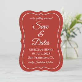 STILVOLLE EINFACHE MODERNE MINIMALISTISCHE DUNKELR SAVE THE DATE