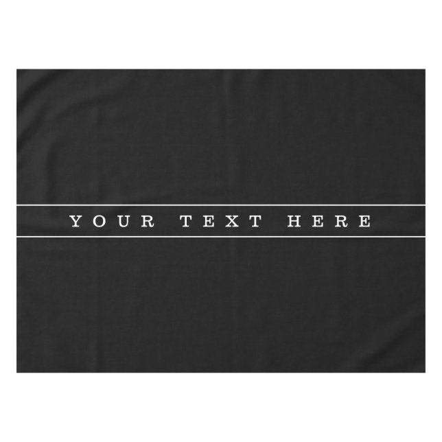 Stilvolle, einfache Text- und dünne Streifen Tischdecke (Vorderseite (Horizontal))