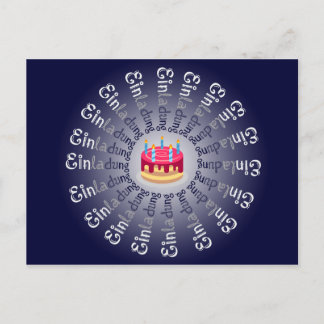 Stilvolle Einladungskarte zum Geburtstag