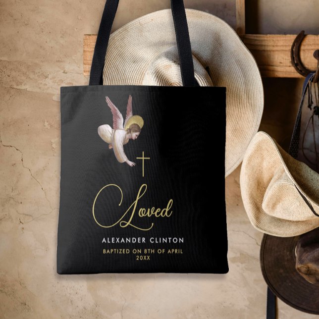 Stilvolle Elegant Black Angel Religiöse Segnungen Tasche (Von Creator hochgeladen)