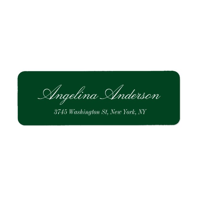 Stilvolle Elegant Forest Green Handwriting Modern (Vorne)