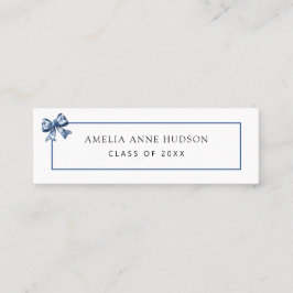 Stilvolle Elegant Graduate Networking Telefonnummerkarte