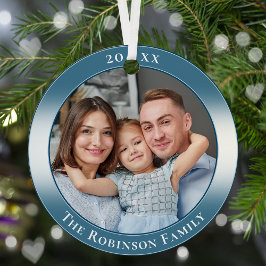 Stilvolle Elegant Regal Two Foto Double Side Ornament Aus Metall