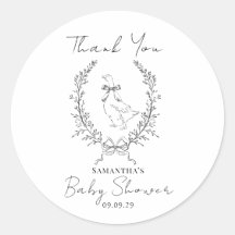 Stilvolle Elegante alberne Gans-Baby-Party
