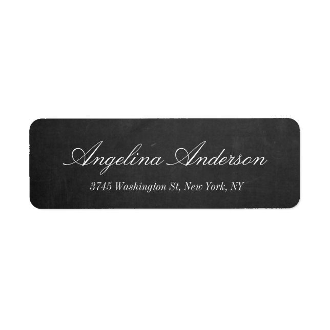 Stilvolle elegante Chalkboard Handwriting Modernes (Vorne)