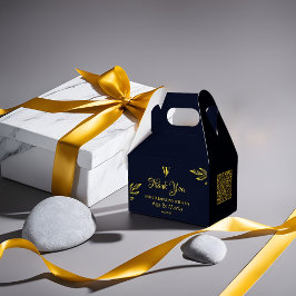 Stilvolle, elegante Favor Box mit dunkelblau Geschenkschachtel