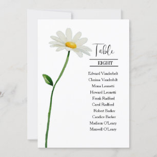 Stilvolle, elegante Hochzeitstisch-Sitzkarte Einladung
