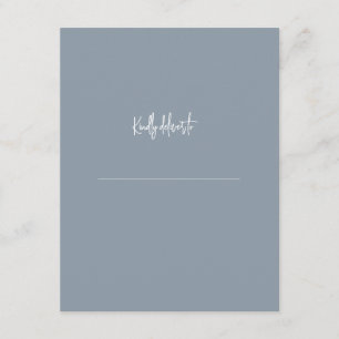 Stilvolle Elegante Moderne Individuelle Name-Absch Begleitkarte
