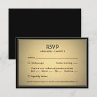 Stilvolle Elegante Schwarz und Gold mit gastronomi