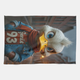 Stilvolle Ente in der City Kitchen Handtücher