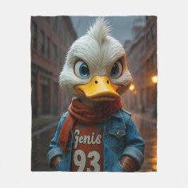 Stilvolle Ente in der Stadt Fleece Blanket