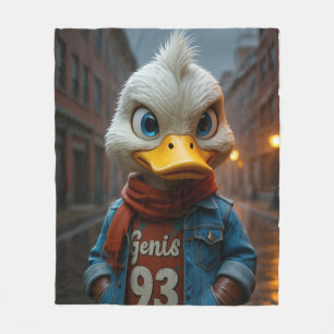 Stilvolle Ente in der Stadt Fleece Blanket