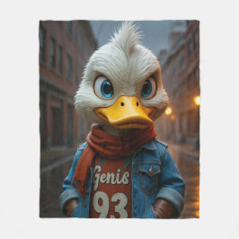 Stilvolle Ente in der Stadt Fleece Blanket