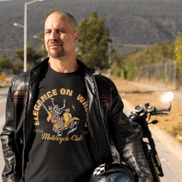 Stilvolle Fahrt mit unserem eleganten Motorrad-Clu T-Shirt