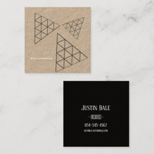 Stilvolle Farben der modernen Square Business Card Quadratische Visitenkarte