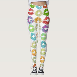 Stilvolle farbenfrohe Lippen #5 Leggings