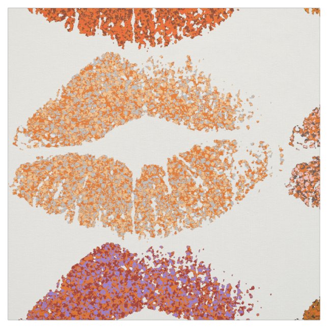 Stilvolle farbenfrohe Lips #14 Stoff (Muster)