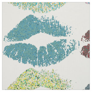 Stilvolle farbenfrohe Lips #16 Stoff