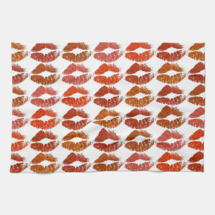 Stilvolle farbenfrohe Lips #21 Geschirrtuch