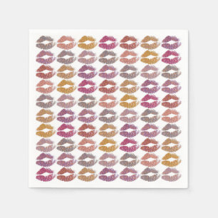 Stilvolle farbenfrohe Lips #28 Serviette