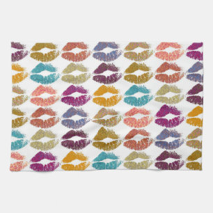 Stilvolle farbenfrohe Lips #29 Handtuch