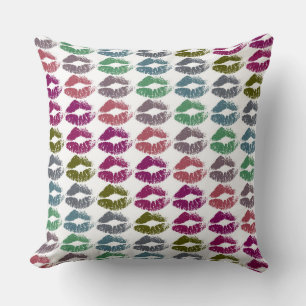 Stilvolle farbenfrohe Lips #34 Kissen