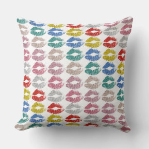 Stilvolle farbenfrohe Lips #36 Kissen