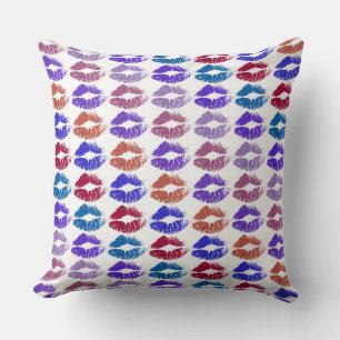 Stilvolle farbenfrohe Lips #37 Kissen