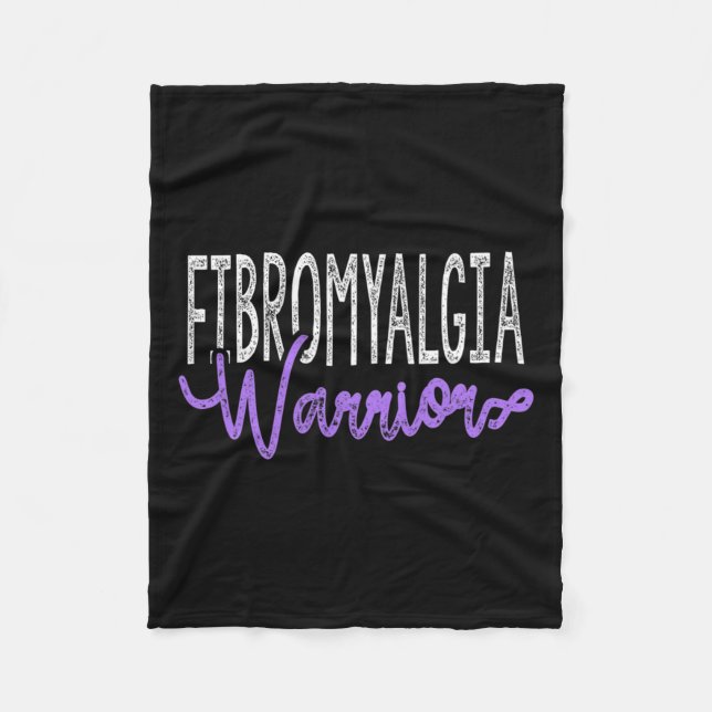 Stilvolle Fibromyalgia Warrior Fleecedecke (Vorderseite)