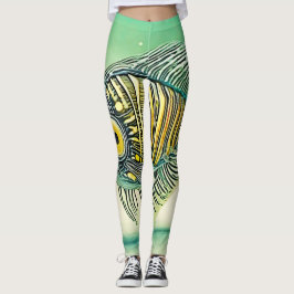 Stilvolle Fischkunst Leggings