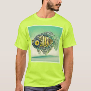 Stilvolle Fischkunst T-Shirt