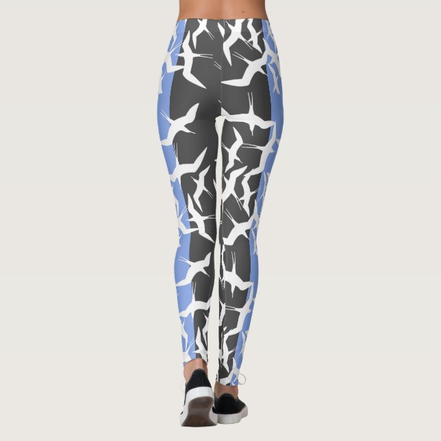 Stilvolle Flying Bird Power Leggings (Rückseite)
