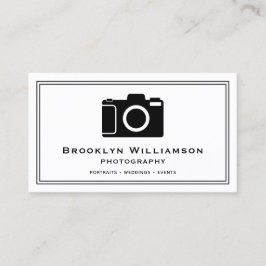 Stilvolle Fotografie-Kamera Freelance Visitenkarte