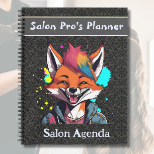 Stilvolle Fox-Geschenke für Friseursalon Stylists Notizbuch