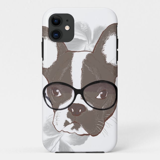 Stilvolle französische Bulldogge Case-Mate iPhone Hülle (Rückseite)