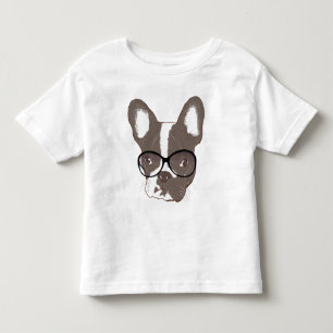 Stilvolle französische Bulldogge Kleinkind T-shirt