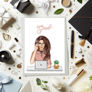 Stilvolle Frauenfeier Moderne Graduate Celebration Einladung