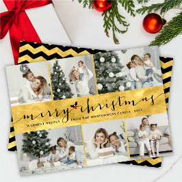 Stilvolle Frohe Weihnachten Imitate Gold Foil 6 Fo