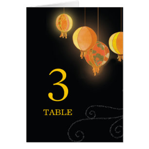 Stilvolle Garden Lanterns Wedding Tischnummern
