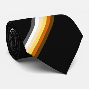 Stilvolle Gay Bear Pride Flag Schwarz Krawatte