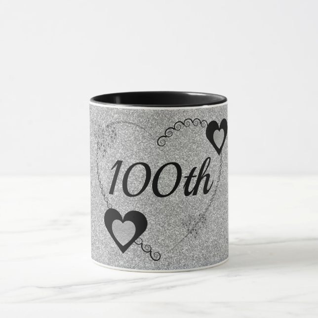 Stilvolle Geburtstagsfeier Tasse 100. (Zentrum)
