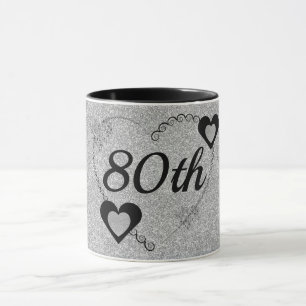 Stilvolle Geburtstagsfeier Tasse 80.