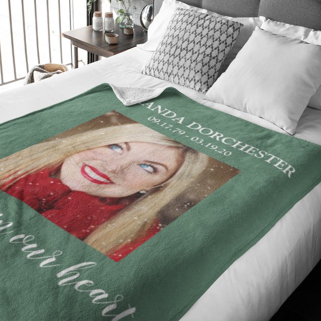 Stilvolle Gedenkfeier für das grüne Foto Fleecedecke (Von Creator hochgeladen)