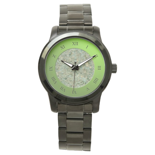 Stilvolle Geologie Rock Texture Armbanduhr (Vorderseite)