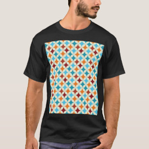Stilvolle Geometrie: Vintages nahtloses Muster T-Shirt